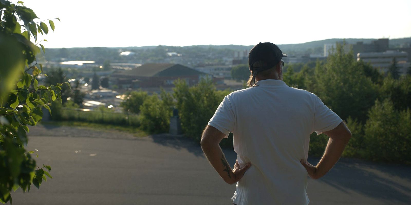 Derek Young surveying Ward 10 from the hillside