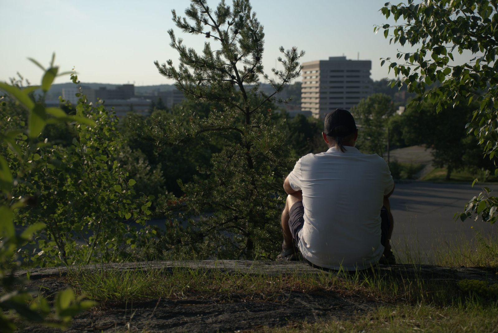 Derek Young looking out over Sudbury